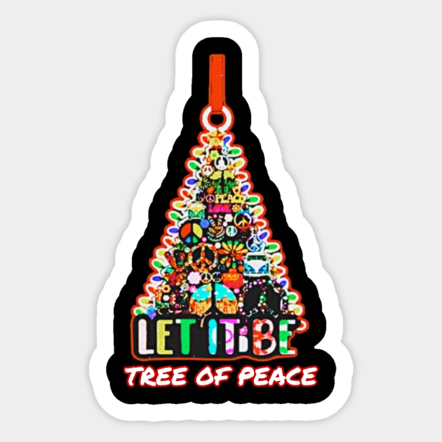 let it be : tree of peace Sticker by hot_issue